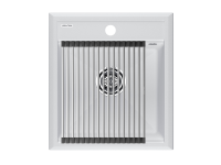 Комплект: Мойка STEPIA 45 + ролл-мат STEP PM114651-WH+R375-BS